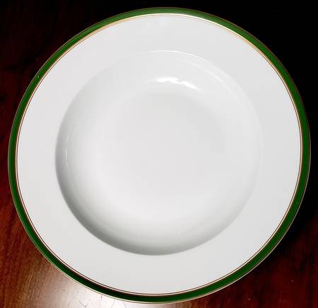 Diplomat Green 12" Oval Serving Platter