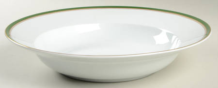 Diplomat Green 11" Pasta Serving Bowl