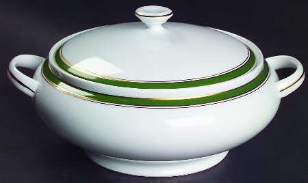 Diplomat Green Round Covered Vegetable