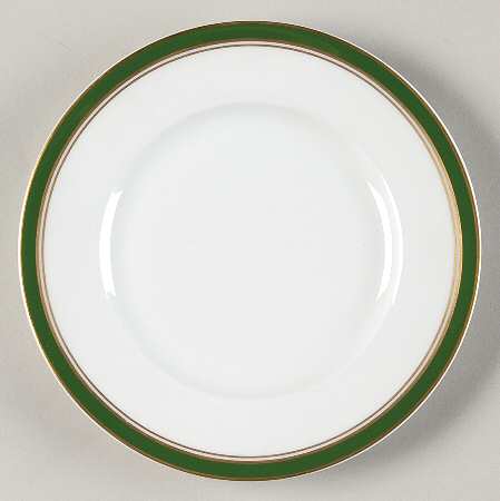 Diplomat Green Bread & Butter Plate