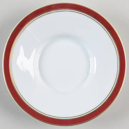 Diplomat Red Saucer for Demitasse Cup