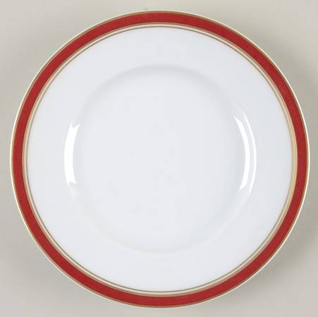 Diplomat Red Bread & Butter Plate