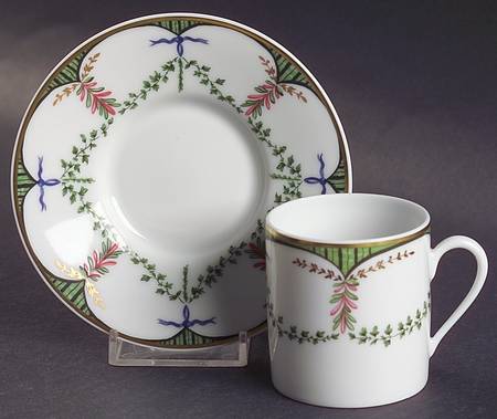 Festivites Flat Demitasse Cup & Saucer Set