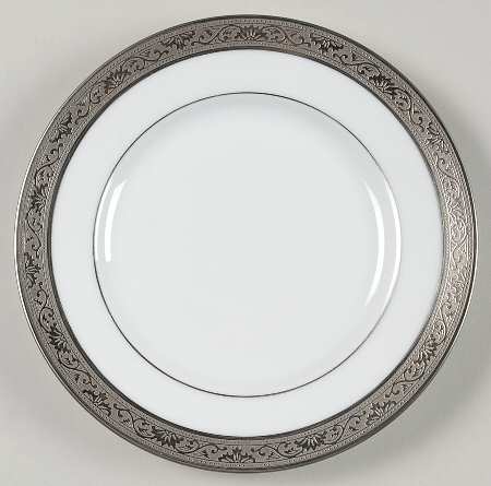 Ambassador Platinum (White) Bread & Butter Plate