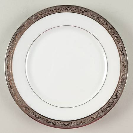 Ambassador Platinum (White) Salad Plate by Raynaud