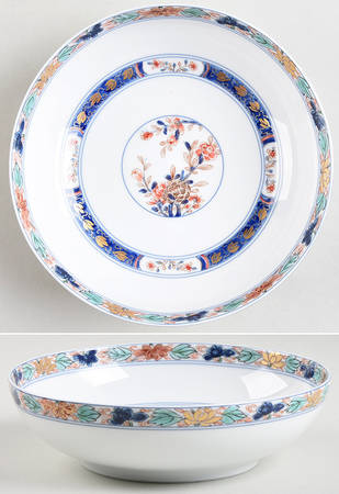 Koutani (White Background) Coupe Soup Bowl