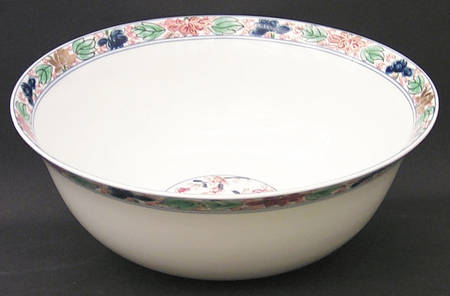 Koutani (White Background) 10" Large Salad Serving Bowl