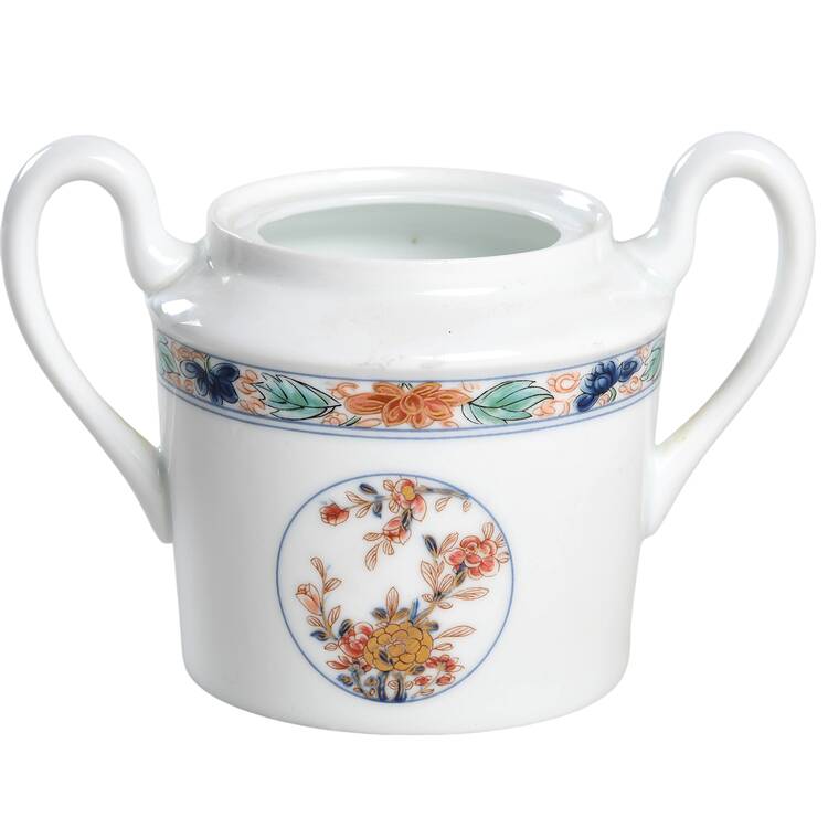 Koutani (White Background) Sugar Bowl No Lid