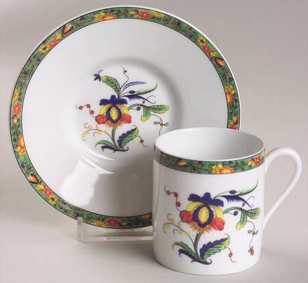 Louviers Flat Demitasse Cup & Saucer Set