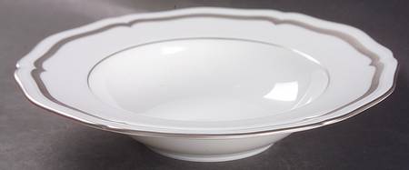 Marie Antoinette Platinum Rim Soup Bowl