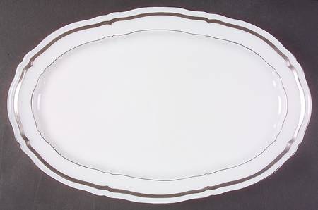 Marie Antoinette Platinum 16" Oval Serving Platter