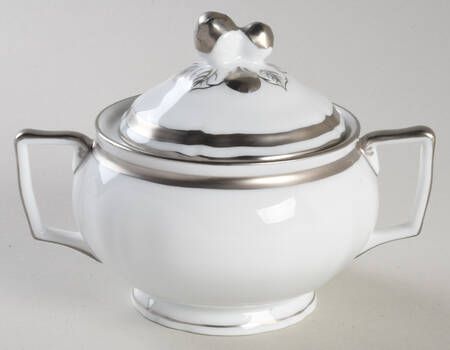 Marie Antoinette Platinum Sugar Bowl & Lid