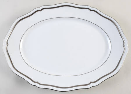 Marie Antoinette Platinum 15" Oval Serving Platter