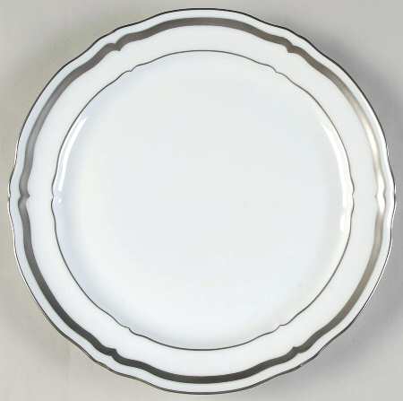 Marie Antoinette Platinum Dessert Luncheon Plate