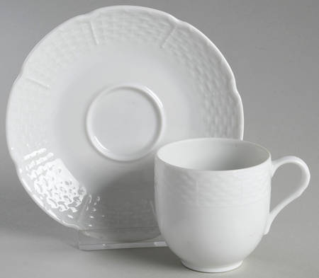Osier Flat Demitasse Cup & Saucer Set