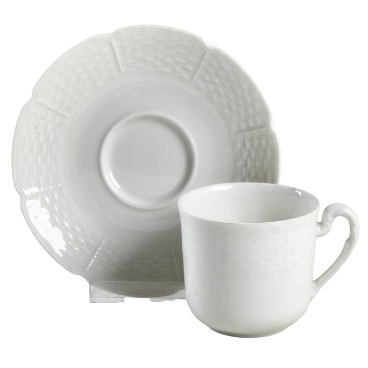 Osier Flat Demitasse Cup & Saucer Set