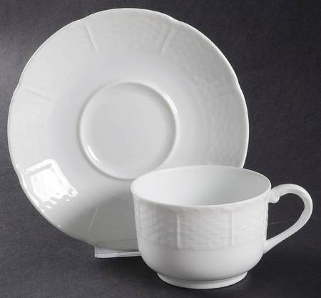Osier Flat Cup & Saucer Set