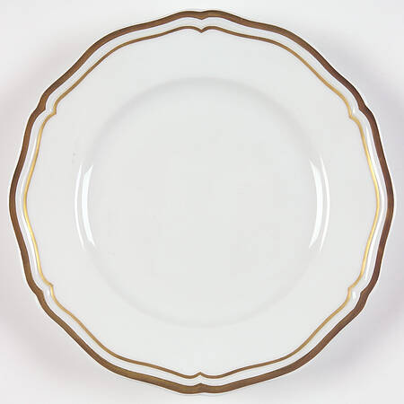 Polka White (Gold Trim) Bread & Butter Plate