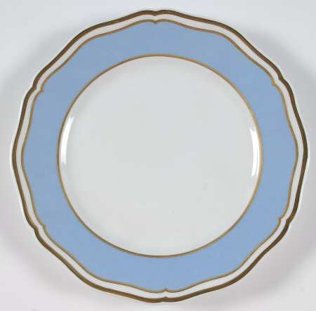 Polka Blue Salad Plate