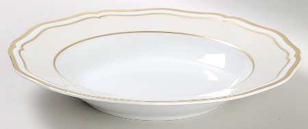 Polka Ivory 9" Individual Pasta Bowl