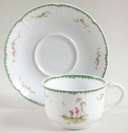 Si Kiang Flat Cup & Saucer Set