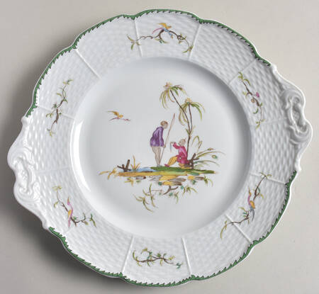Si Kiang Handled Cake Plate