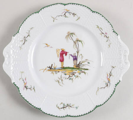 Si Kiang Handled Cake Plate