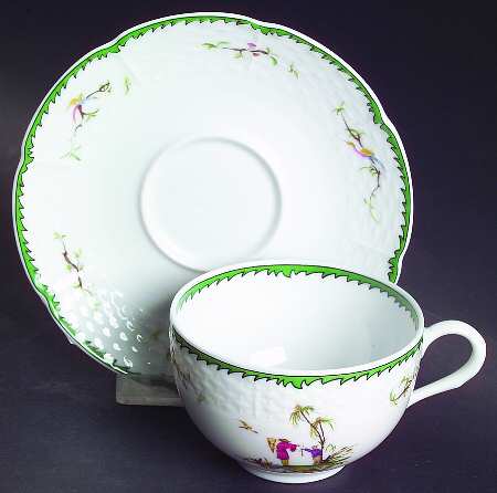 Si Kiang Flat Cup & Saucer Set