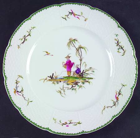 Si Kiang Large Dinner Plate by Raynaud