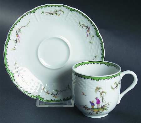 Si Kiang Flat Demitasse Cup & Saucer Set