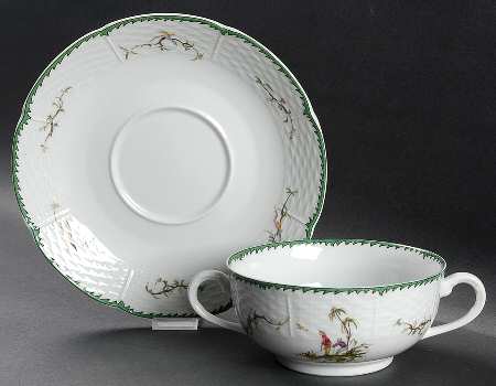 Si Kiang Flat Cream Soup & Saucer Set