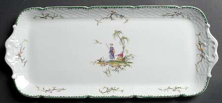 Si Kiang 16" Oblong Cake Plate