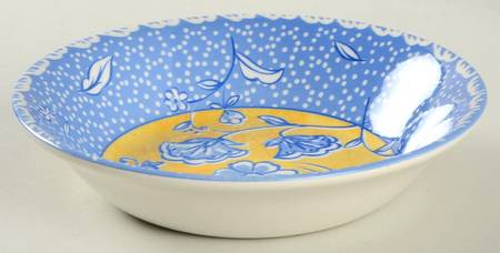English Toile Coupe Cereal Bowl