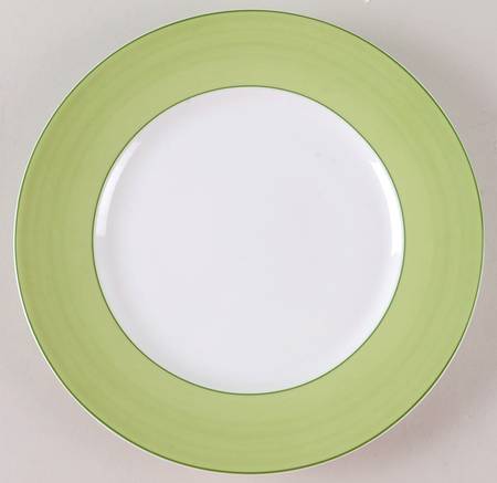 Pareo Green (No Monograms) Dessert Luncheon Plate