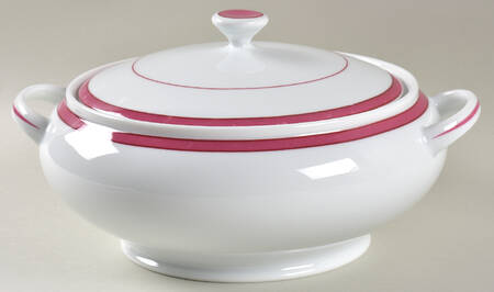 Tropic Pink (No Monogram) Tureen &  Lid