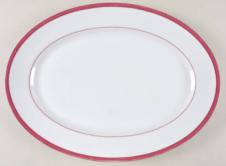 Tropic Pink (No Monogram) 16" Oval Serving Platter