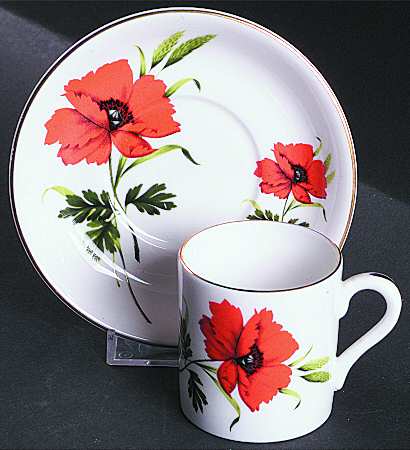 1928 Flat Demitasse Cup & Saucer Set