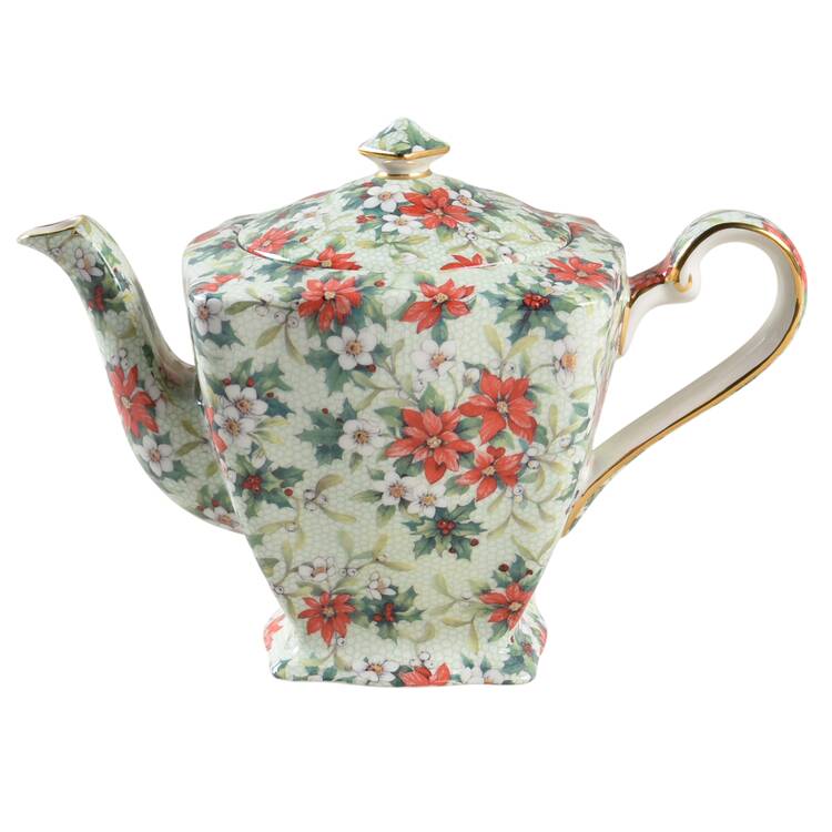 Christmas Chintz (Earthenware, Circa1995) Teapot & Lid