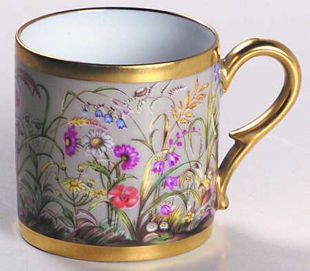 Fleurs Des Champs Flat Demitasse Cup