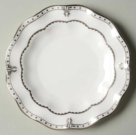 Elizabeth (Platinum Trim) Bread & Butter Plate