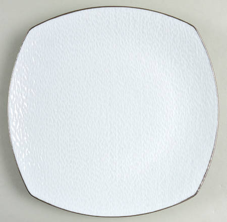 Mineral Platinum (All Glossy) Square Dinner Plate