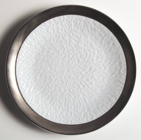 Mineral Platinum (All Glossy) Dessert Luncheon Plate