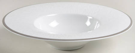 Mineral Platinum (All Glossy) Rim Soup Bowl