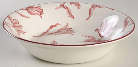 Tulipa Burgundy 8" Round Vegetable Bowl