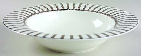 Jive Platinum Rim Soup Bowl