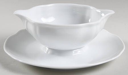 Argent Gravy Boat with Attached Underplate