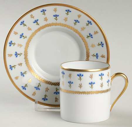 Vieux Nyon Nyon Flat Demitasse Cup & Saucer Set