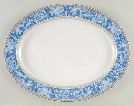 Provence Bleu 15" Oval Serving Platter
