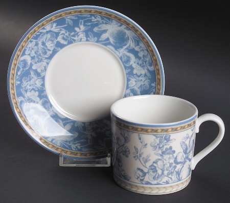 Provence Bleu Flat Cup & Saucer Set