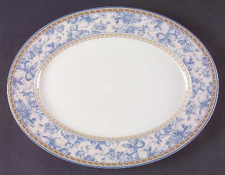 Provence Bleu 13" Oval Serving Platter